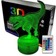 Dinosaur T-rex 3D LAMP nočná LED lampa Dinosaur T-rex 3D LAMP nočná LED lampa
