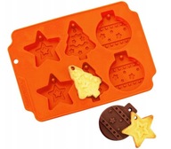 SILIKÓNOVÝ MOL NA COOKIES VIANOČNÝ STROMČEK BALL STAR SILIKÓNOVÝ MOL NA COOKIES VIANOČNÝ STROMČEK BALL STAR