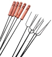 VIDLIČKY TYČE NA GRIL KRB 120cm 10 kusov VIDLIČKY TYČE NA GRIL KRB 120cm 10 kusov
