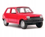 Welly Renault 5 Red 1:34 Kovový model červeného auta Welly Welly Renault 5 Red 1:34 Kovový model červeného auta Welly