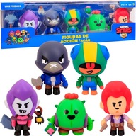 BRAWL STARS POHYBLIVÉ POSTAVY BRAYERS 5 BALENÍ MORTIS RAW LEON SPIKE COLT BRAWL STARS POHYBLIVÉ POSTAVY BRAYERS 5 BALENÍ MORTIS RAW LEON SPIKE COLT