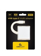 USB typ C adaptér Gembird strieborný