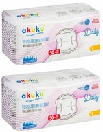AKUKU LAKTAČNÉ VLOŽKY ABSORBNÉ 2x60ks A0160 2BAL. AKUKU LAKTAČNÉ VLOŽKY ABSORBNÉ 2x60ks A0160 2BAL.