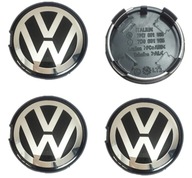 Volkswagen VW kryty 63mm čierne LOGO SET Volkswagen VW kryty 63mm čierne LOGO SET