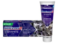 Zmiešajte med 3D White Luxe zubnú pastu s dreveným uhlím