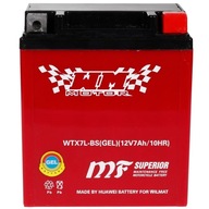 GEL AGM BATERIA 12V 7Ah WTX7L-BS 131x114x71mm
