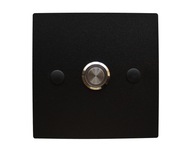 Dverový vrátnik bránové výstupné výstupné tlačidlo LED 10x10 čierne