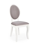 VELO drevená stolička biela / šedá HALMAR