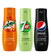Sirupy SodaStream: Mirinda 7up Free Pepsi Max Sirupy SodaStream: Mirinda 7up Free Pepsi Max