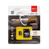 32GB Imro microSD pamäťová karta + 10C UHS3 adaptér