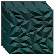 AMETYST NÁstenné PANELY 3D kazeta Zelená 2m2 AMETYST NÁstenné PANELY 3D kazeta Zelená 2m2
