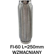 FLEXIBILNÝ KONEKTOR VÝFUKU FI-60 L=250mm VYSTUŽENÝ FLEXIBILNÝ KONEKTOR VÝFUKU FI-60 L=250mm VYSTUŽENÝ
