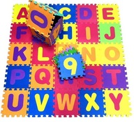 Veľké PENOVÉ puzzle čísla a písmená 36 + TAŠKA Veľké PENOVÉ puzzle čísla a písmená 36 + TAŠKA