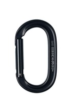 Black Diamond oválna karabína Keylock - čierna Black Diamond oválna karabína Keylock - čierna