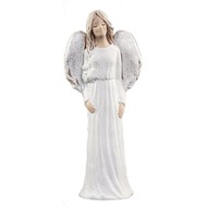 Sadrová figúrka Anjel DOROTKA s trblietavými striebornými krídlami Perfektný darček Sadrová figúrka Anjel DOROTKA s trblietavými striebornými krídlami Perfektný darček
