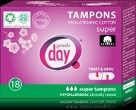 TAMPÓNY VYROBENÉ ZO 100% BIO BAVLNY - SUPER 18 KS