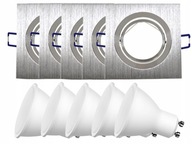 Sada stropných halogénových svietidiel 5x + 4W žiarovky Sada stropných halogénových svietidiel 5x + 4W žiarovky
