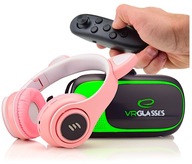 3D VR OKULIARE SO SLÚCHADLAMI + DIAĽKOVÝM BLUETOOTH 3D VR OKULIARE SO SLÚCHADLAMI + DIAĽKOVÝM BLUETOOTH