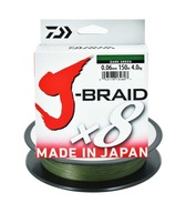DAIWA J-Braid X8 zelený / tmavozelený oplet, dĺžka 150m - 0,06mm DAIWA J-Braid X8 zelený / tmavozelený oplet, dĺžka 150m - 0,06mm
