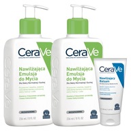 CeraVe hydratačná čistiaca emulzia 236 ml - pre normálnu a suchú pleť 2x CeraVe hydratačná čistiaca emulzia 236 ml - pre normálnu a suchú pleť 2x
