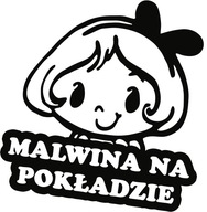 Samolepka MALWINA V AUTE 18x15 farieb Samolepka MALWINA V AUTE 18x15 farieb