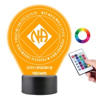 Stolná lampa Led soška narkotík Anonymný token gravírovanie darček Stolná lampa Led soška narkotík Anonymný token gravírovanie darček