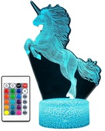 3D LED USB LAMPA UNICORN UNICORN PEGASUS PEGASUS