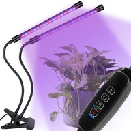 2 x lampa na rast rastlín 40 LED časovač kultivácie + klip na diaľkové ovládanie USB Strong 2 x lampa na rast rastlín 40 LED časovač kultivácie + klip na diaľkové ovládanie USB Strong