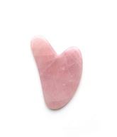 Fluff Gua Sha kameň na masáž tváre Ružový kremeň Fluff Gua Sha kameň na masáž tváre Ružový kremeň