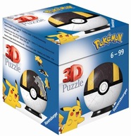 3D puzzle s 54 loptičkami Pokémon čierny 3D puzzle s 54 loptičkami Pokémon čierny
