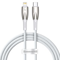 BASEUS USB-C - Lightning 480Mb/s PD 20W 1m BIELA BASEUS USB-C - Lightning 480Mb/s PD 20W 1m BIELA