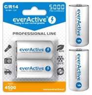 Nabíjateľné batérie R14 C 5000 mAh Everactive