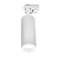 Biely GU10 LED koľajnicový reflektor Biely GU10 LED koľajnicový reflektor
