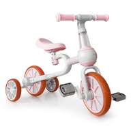 Ružový balančný bicykel, 4 v 1, bočné kolesá Ružový balančný bicykel, 4 v 1, bočné kolesá