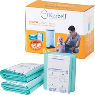 KOŠÍK TAŠKY 16 L NA PLIENKOVÉ VLOŽKY x3 KORBELL KOŠÍK TAŠKY 16 L NA PLIENKOVÉ VLOŽKY x3 KORBELL