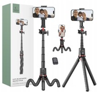 FLEXIBILNÝ STATÍV NA SELFIE TYČ BLUETOOTH STATÍV PRE TELEFÓN GOPRO FLEXIBILNÝ STATÍV NA SELFIE TYČ BLUETOOTH STATÍV PRE TELEFÓN GOPRO