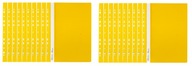 Plastová zložka na 200 listov, žltá x20