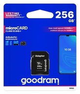 MicroSD UHS karta I 256GB GOODRAM +Ad