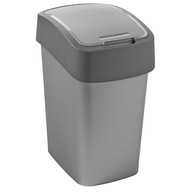 Flip Bin 45 l strieborno-grafitový CURVER výklopný triediaci kôš Flip Bin 45 l strieborno-grafitový CURVER výklopný triediaci kôš
