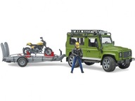 Bruder 02589 Land Rover s prívesom a Ducati Bruder 02589 Land Rover s prívesom a Ducati