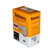 Štvorprevodník Televes šedý Štvorprevodník Televes šedý