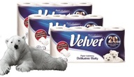 3-vrstvový toaletný papier VELVET 3x8 roliek 3-vrstvový toaletný papier VELVET 3x8 roliek