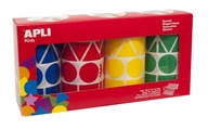 Sada geometrických nálepiek v rolkách XL Apli K Sada geometrických nálepiek v rolkách XL Apli K