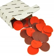 30x okrúhly brúsny papier na suchý zips 50mm zrnitý. 60