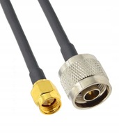 Anténny kábel Nm / SMAm konektor pre 5G/LTE/WiFi - 10m - RF240 kábel pre 6GHz