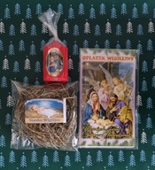 Súprava štedrovečerného stola - oblátka, seno, sviečky, rituály Súprava štedrovečerného stola - oblátka, seno, sviečky, rituály