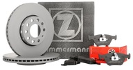 Zimmermann Doštičky Predné Kotúče AUDI A4 B6 B7 312mm