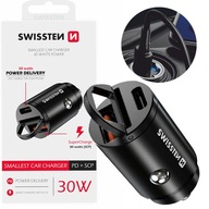 SWISSTEN USB-C 30W autonabíjačka do zásuvky zapaľovača SWISSTEN USB-C 30W autonabíjačka do zásuvky zapaľovača