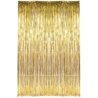 ZÁCLONA párty záclona GOLDEN METALLIC 2m ZÁCLONA párty záclona GOLDEN METALLIC 2m