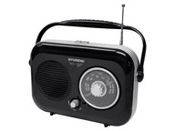 1 ks Rádio Retro Hyundai PR 100, čierne. 1 ks Rádio Retro Hyundai PR 100, čierne.